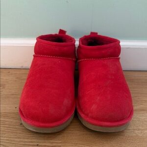 UGG Vibrant Red Ankle Boots